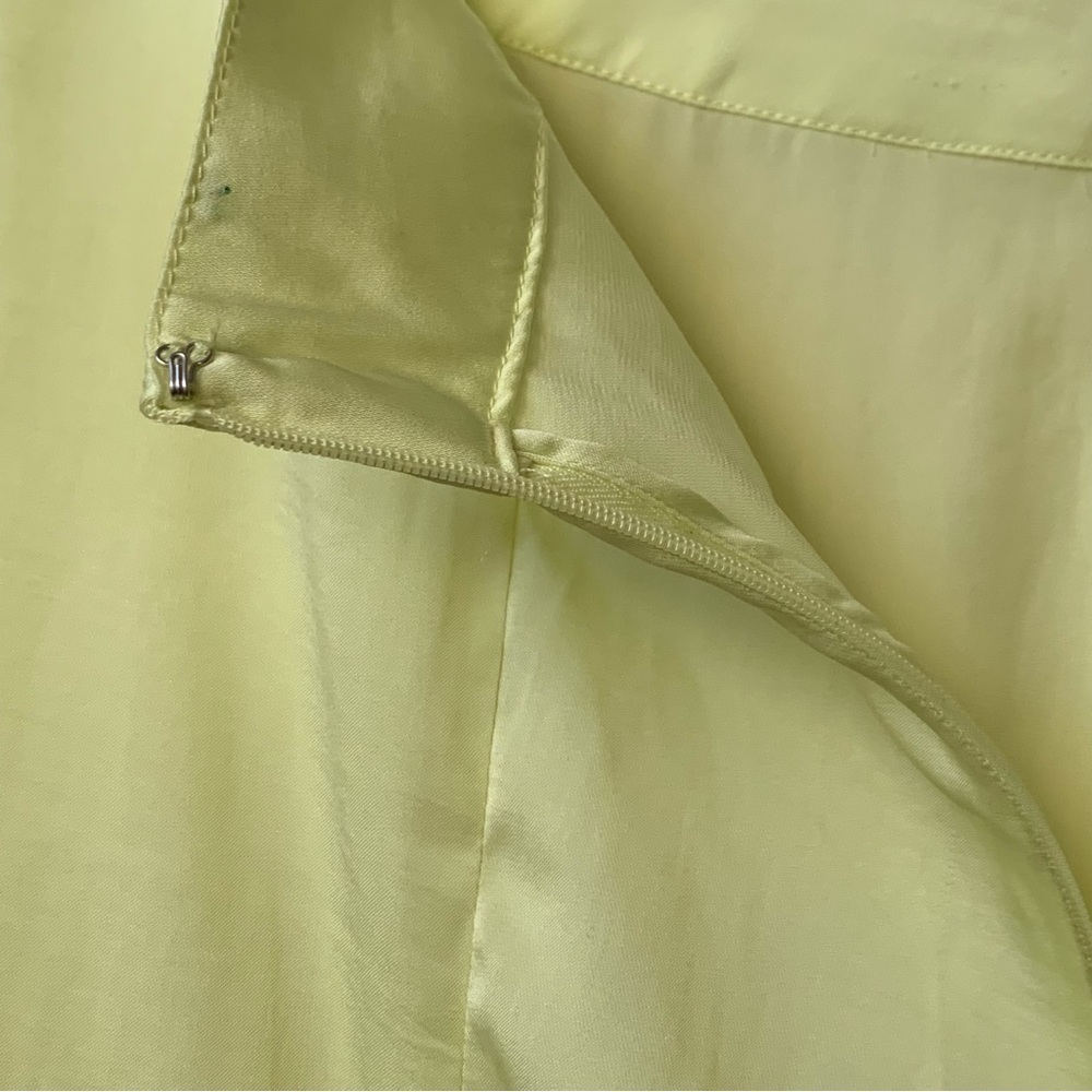 NWT Free People Lola asymmetrical skirt slit in Lemon Electric size 4 - Picture 5 of 13